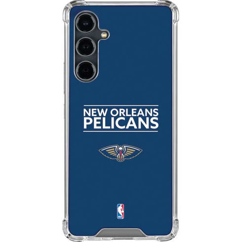NBA New Orleans Pelicans Standard - Blue Galaxy S23 FE Clear Case