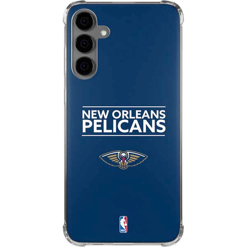 NBA New Orleans Pelicans Standard - Blue Galaxy S24 Plus Clear Case
