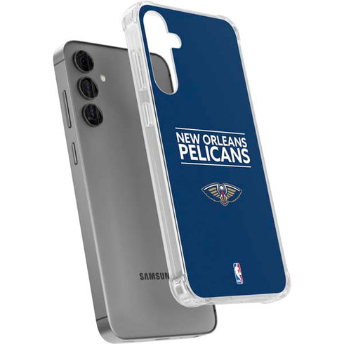 NBA New Orleans Pelicans Standard - Blue Galaxy S24 Plus Clear Case