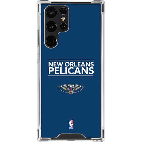 NBA New Orleans Pelicans Standard - Blue Galaxy S24 Ultra Clear Case