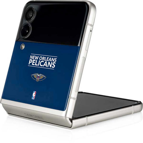 NBA New Orleans Pelicans Standard - Blue Galaxy Z Flip4 5G Skin