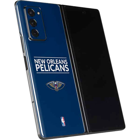 NBA New Orleans Pelicans Standard - Blue Galaxy Z Fold2 5G Skin