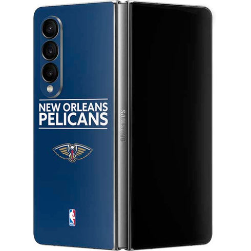 NBA New Orleans Pelicans Standard - Blue Galaxy Z Fold4 5G Skin