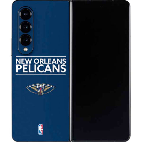 NBA New Orleans Pelicans Standard - Blue Galaxy Z Fold4 5G Skin