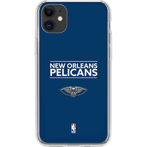 NBA New Orleans Pelicans Standard - Blue iPhone 11 Clear Case