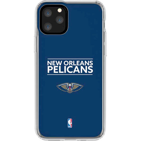 NBA New Orleans Pelicans Standard - Blue iPhone 11 Pro Clear Case