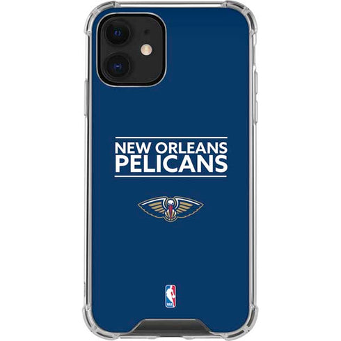 NBA New Orleans Pelicans Standard - Blue iPhone 12 Clear Case