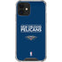 NBA New Orleans Pelicans Standard - Blue iPhone 12 Clear Case