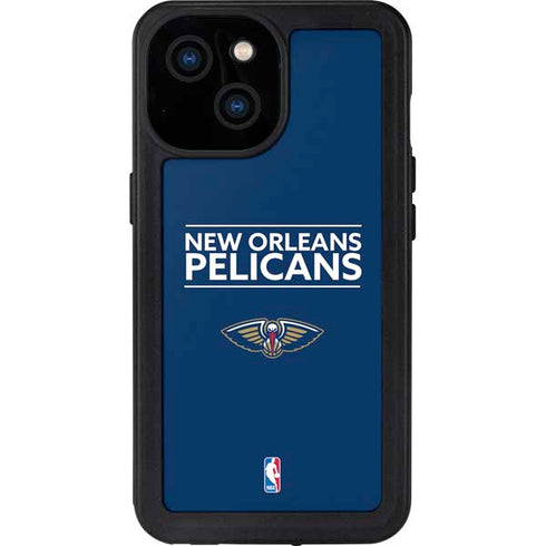 NBA New Orleans Pelicans Standard - Blue iPhone 13 Mini Waterproof Case