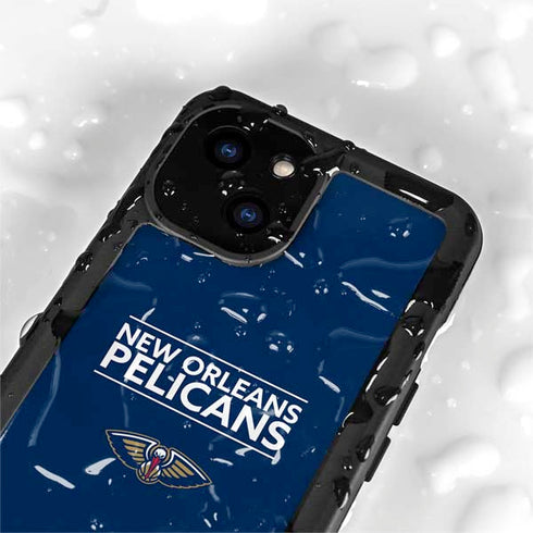 NBA New Orleans Pelicans Standard - Blue iPhone 13 Mini Waterproof Case