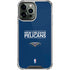 NBA New Orleans Pelicans Standard - Blue iPhone 13 Pro Max Clear Case