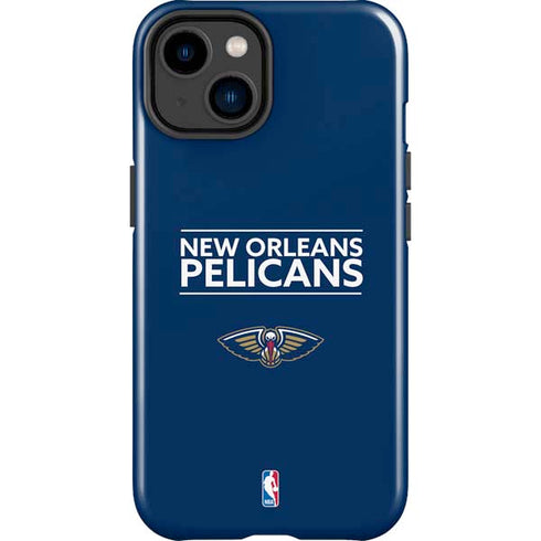 NBA New Orleans Pelicans Standard - Blue iPhone 15 Plus Impact Case