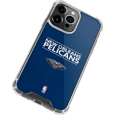 NBA New Orleans Pelicans Standard - Blue iPhone 15 Pro Max Clear Case