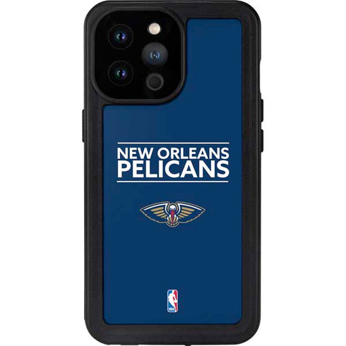 NBA New Orleans Pelicans Standard - Blue iPhone 14 Pro Max Waterproof Case