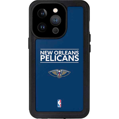 NBA New Orleans Pelicans Standard - Blue iPhone 14 Pro Waterproof Case