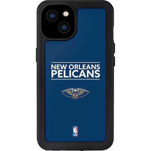 NBA New Orleans Pelicans Standard - Blue iPhone 15 Plus Waterproof Case