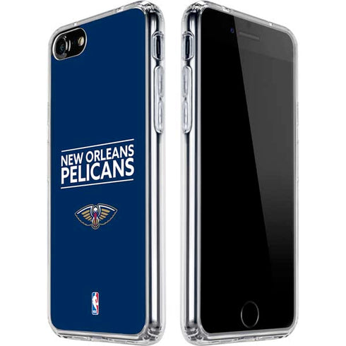 NBA New Orleans Pelicans Standard - Blue iPhone SE (2nd & 3rd Gen) Clear Case