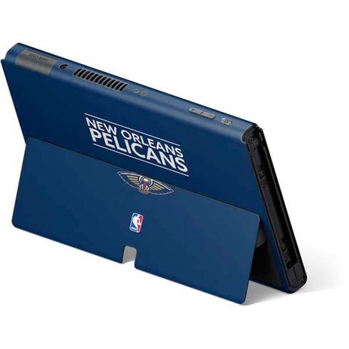 NBA New Orleans Pelicans Standard - Blue Nintendo Switch OLED (2021) Skin