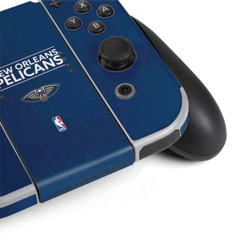 NBA New Orleans Pelicans Standard - Blue Nintendo Switch OLED (2021) Skin
