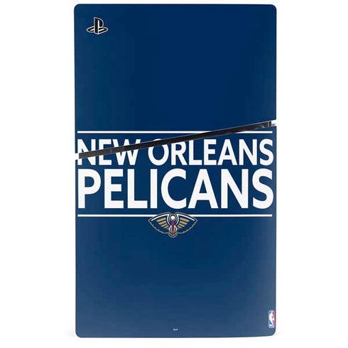 NBA New Orleans Pelicans Standard - Blue PS5 Slim Disk Console Skin