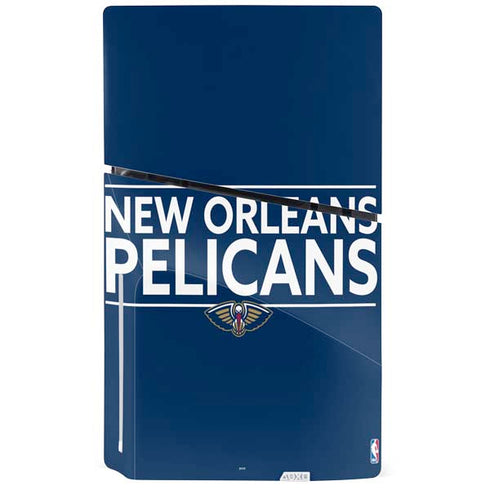 NBA New Orleans Pelicans Standard - Blue PS5 Slim Disk Console Skin