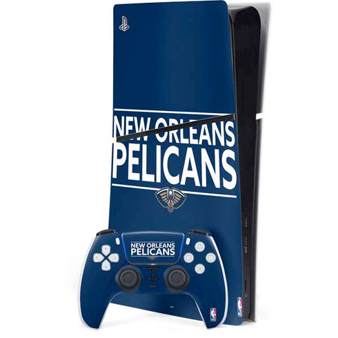 NBA New Orleans Pelicans Standard - Blue PS5 Slim Digital Edition Bundle Skin