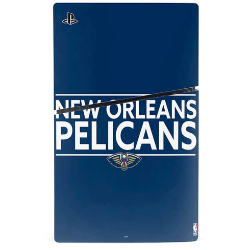NBA New Orleans Pelicans Standard - Blue PS5 Slim Digital Edition Console Skin