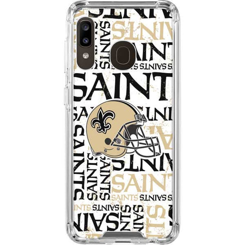 NFL New Orleans Saints - Blast Galaxy A30 Clear Case