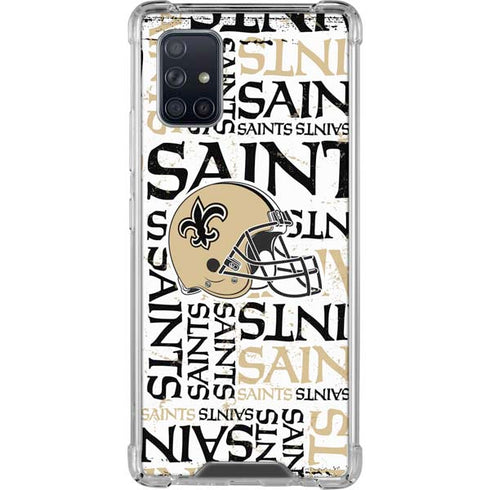NFL New Orleans Saints - Blast Galaxy A71 5G Clear Case