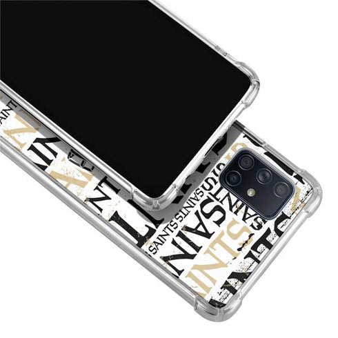 NFL New Orleans Saints - Blast Galaxy A71 5G Clear Case