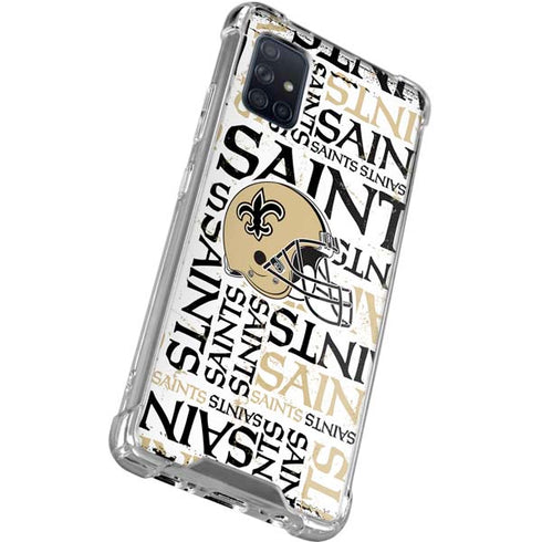 NFL New Orleans Saints - Blast Galaxy A71 5G Clear Case
