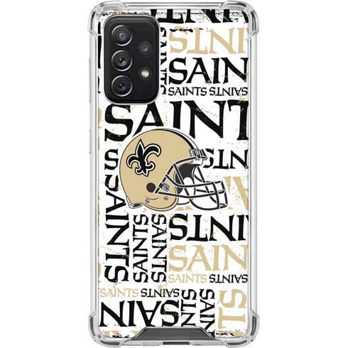 NFL New Orleans Saints - Blast Galaxy A72 5G Clear Case