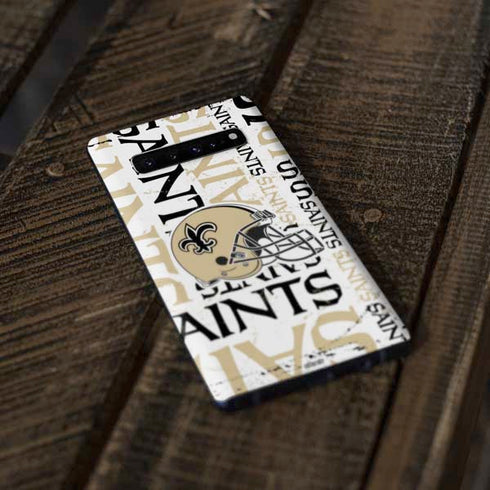 NFL New Orleans Saints - Blast Galaxy S10 Skin