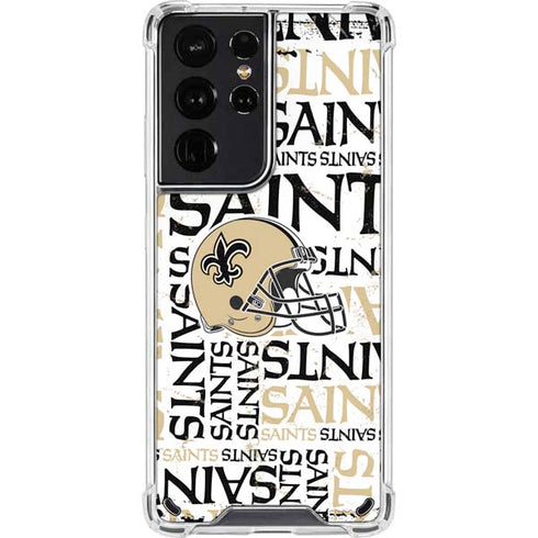 NFL New Orleans Saints - Blast Galaxy S21 Ultra 5G Clear Case