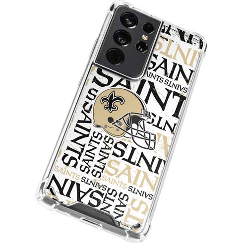 NFL New Orleans Saints - Blast Galaxy S21 Ultra 5G Clear Case