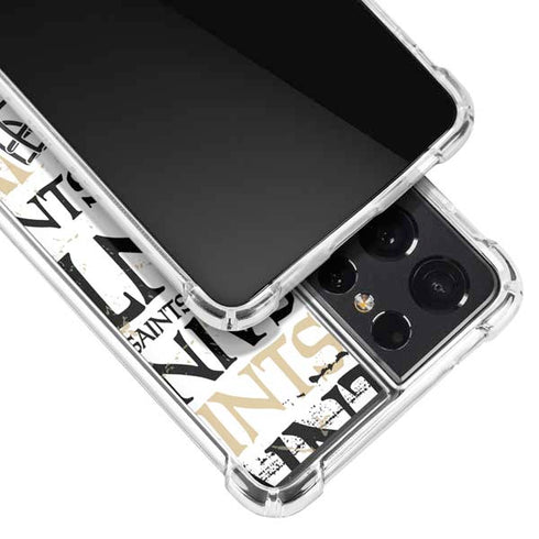 NFL New Orleans Saints - Blast Galaxy S21 Ultra 5G Clear Case