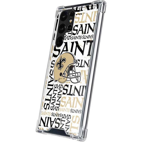 NFL New Orleans Saints - Blast Galaxy S22 Ultra Clear Case