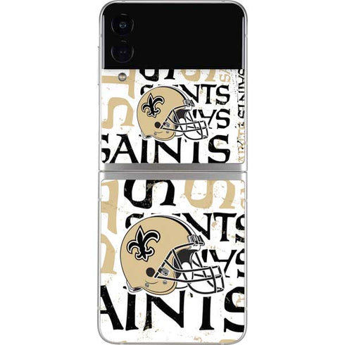NFL New Orleans Saints - Blast Galaxy Z Flip3 5G Skin