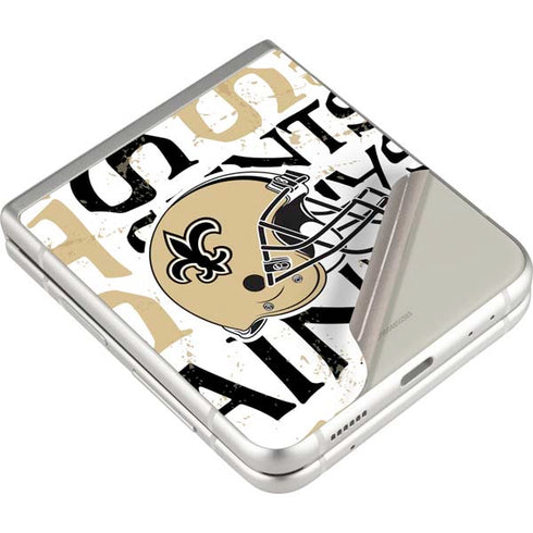 NFL New Orleans Saints - Blast Galaxy Z Flip3 5G Skin