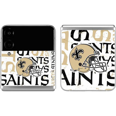 NFL New Orleans Saints - Blast Galaxy Z Flip4 5G Skin