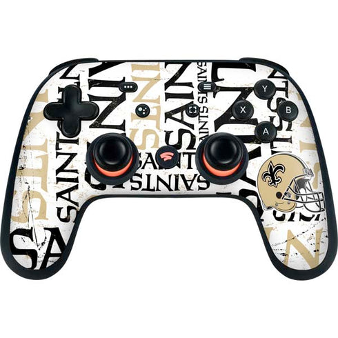 NFL New Orleans Saints - Blast Google Stadia Controller Skin