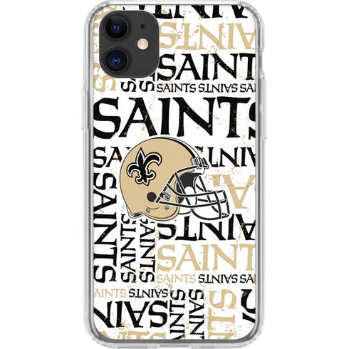 NFL New Orleans Saints - Blast iPhone 11 Clear Case