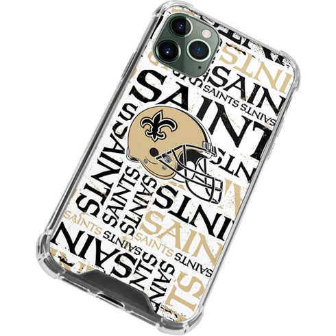 NFL New Orleans Saints - Blast iPhone 11 Pro Max Clear Case