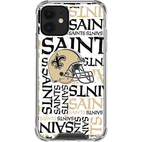 NFL New Orleans Saints - Blast iPhone 12 Clear Case