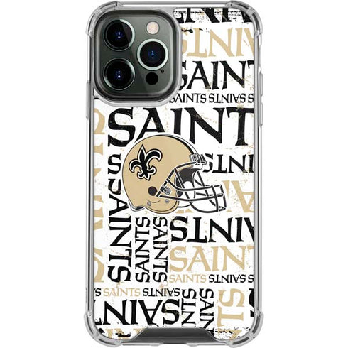 NFL New Orleans Saints - Blast iPhone 13 Pro Max Clear Case