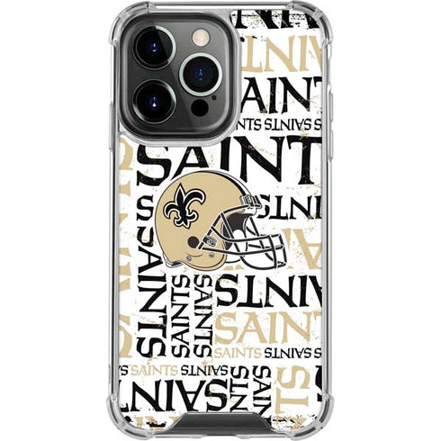 NFL New Orleans Saints - Blast iPhone 14 Pro Clear Case