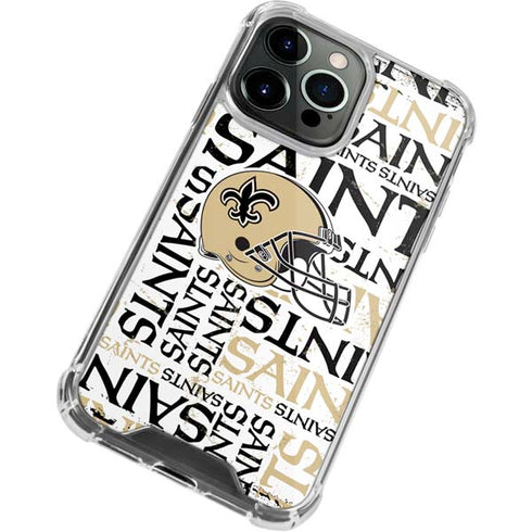 NFL New Orleans Saints - Blast iPhone 14 Pro Clear Case