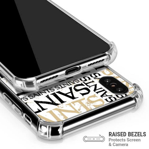 NFL New Orleans Saints - Blast iPhone XS Max Clear Case