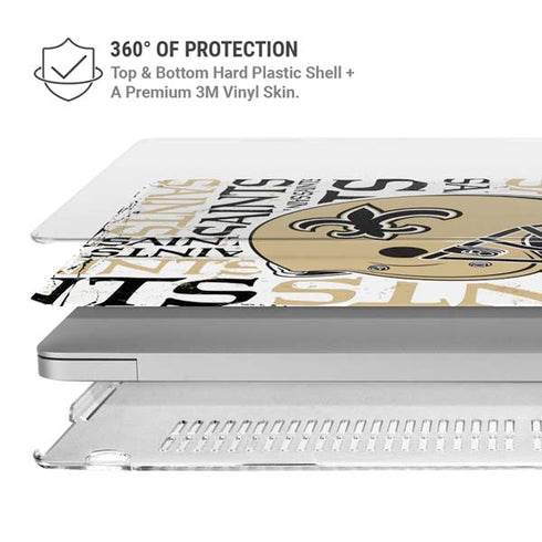 NFL New Orleans Saints - Blast MacBook Air 15in (2023-2025) Case plus Skin