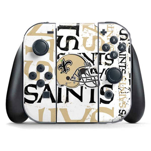 NFL New Orleans Saints - Blast Nintendo Switch (2017-2021) Joy-Con Controller Skin